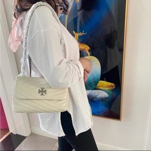 Tory Burch Kira Small convertible shoulder bag white